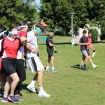 Photo d'une équipe pendant l'épreuve à l'aveugle pendant les NVB Games