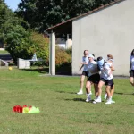 Photo d'une équipe pendant l'épreuve à l'aveugle pendant les NVB Games