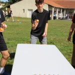 Photo d'un joueur l'épreuve d'adresse aux NVB Games