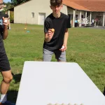 Photo d'un joueur l'épreuve d'adresse aux NVB Games