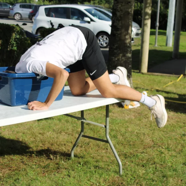 Photo de l'épreuve "sortez les crocs" pendant les NVB Games
