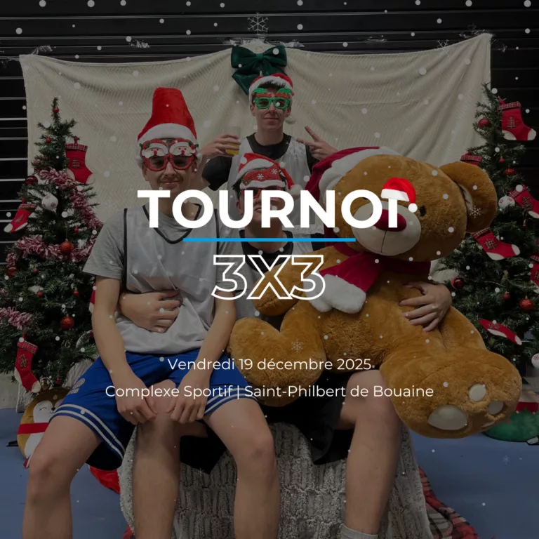 Tournoi 3x3 de Noël 2025 NVB, photo d'équipe